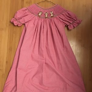 Smocked monkey dress